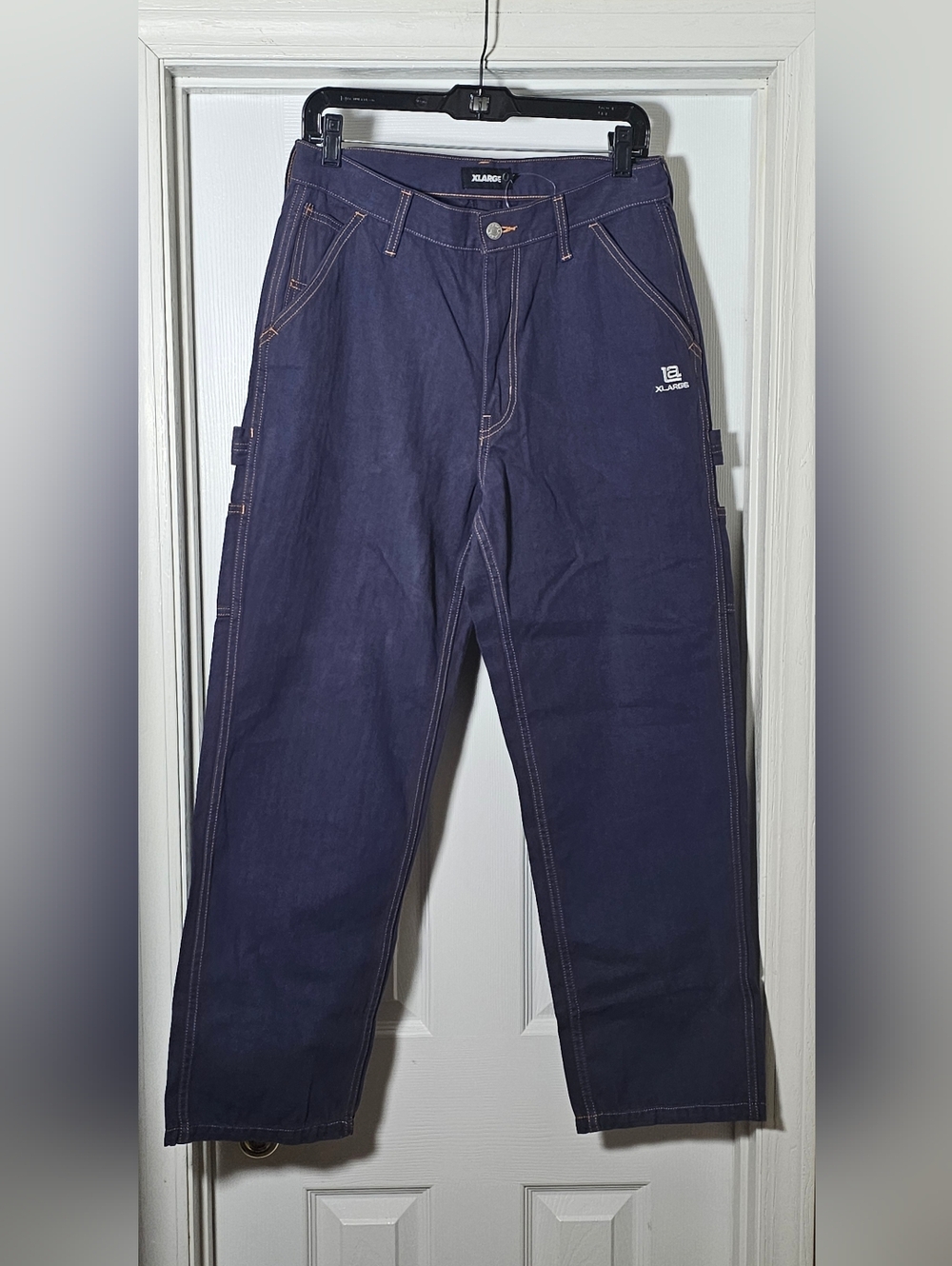 XLarge LA Stitched Painter Denim Pants Size 32 Navy Inseam 28" NWT Streetwear
